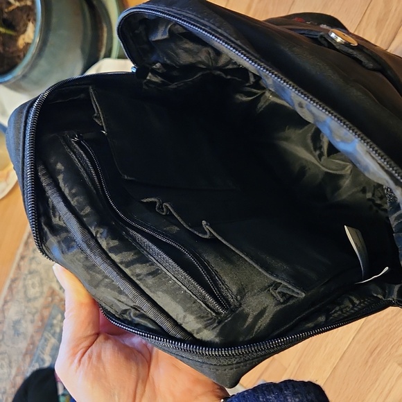 Disney Mickey And Minnie Mouse Black Backpack - Picture 9 of 15